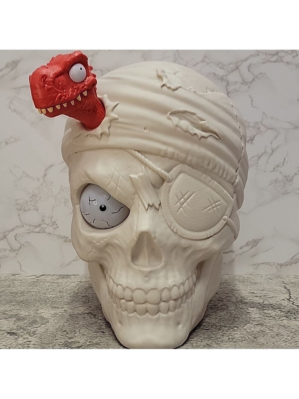 12” High Smashers Dino Island Giant Skull ZURU Push In Multi Color Eye & Speaks